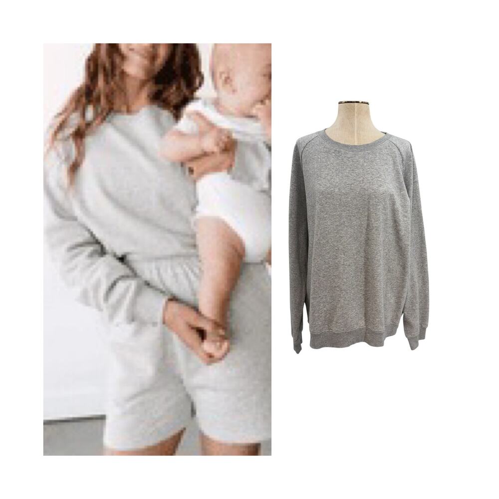 Storq‎ Foundation Gray Organic Cotton Sweatshirt Pullover Size 5 XL